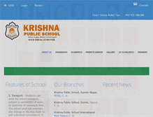 Tablet Screenshot of krishnapublicschool.com